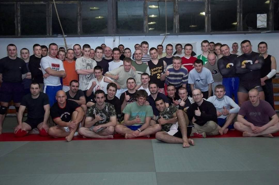 Trening w obiekcie Gwardii Warszawa, początki warszawskiego środowiska